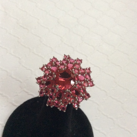 Sterling Silver Pink Garnet Floral Ring 925 size 7.5
New - Picture 4 of 9